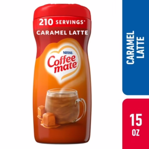 COFFEE MATE Caramel Latte Powder Coffee Creamer 15 Oz. Canister | Non-dairy, Lactose Free Creamer
