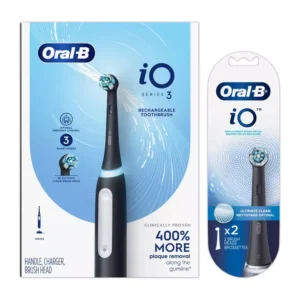Oral-B Electric Toothbrush and Charger + 2 Count Brush Head Replacements
