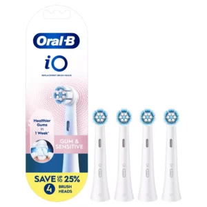 Oral-B iO Gum & Sensitive Replacement Brush Heads - White - 4ct